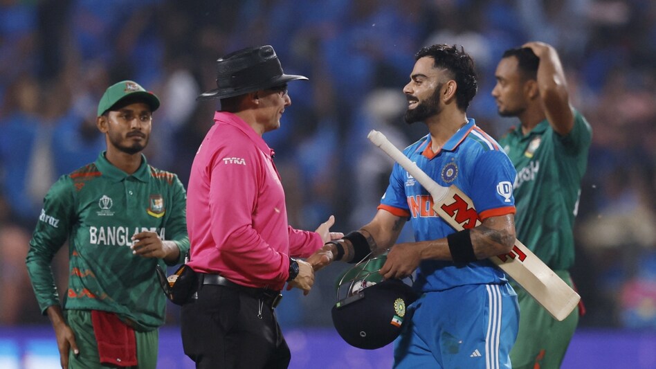‘Umpire ko Bharat Ratna’: Richard Kettleborough plays a special role in Virat Kohli's 100 against Bangladesh ‘Umpire ko Bharat Ratna’: Richard Kettleborough plays a special role in Virat Kohli's 100 against Bangladesh
