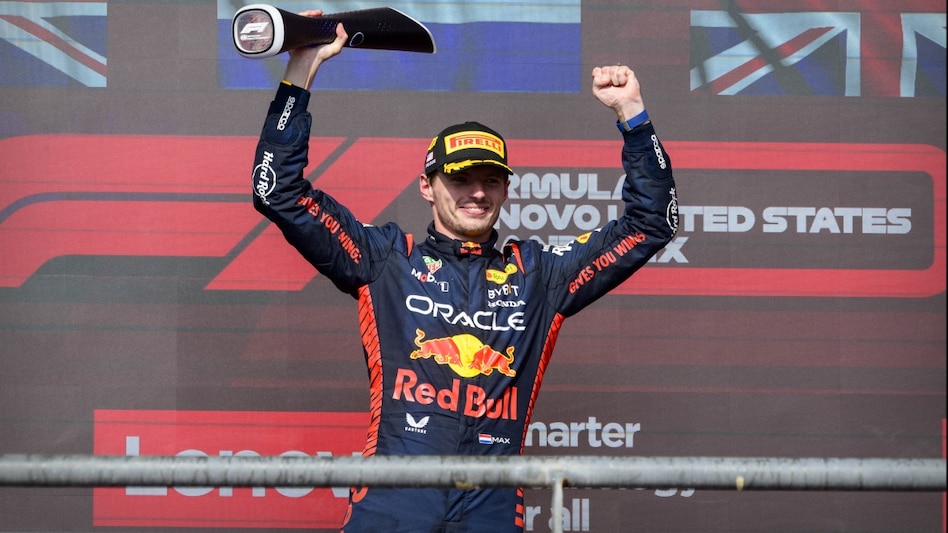 Austin, Texas, USA: Red Bull Racing Honda driver Max Verstappen (1) of Team Netherlands celebrates winning the 2023 United States Grand Prix at Circuit of the Americas. (Photo: Jerome Miron-USA TODAY Sports) Austin, Texas, USA: Red Bull Racing Honda driver Max Verstappen (1) of Team Netherlands celebrates winning the 2023 United States Grand Prix at Circuit of the Americas. (Photo: Jerome Miron-USA TODAY Sports)