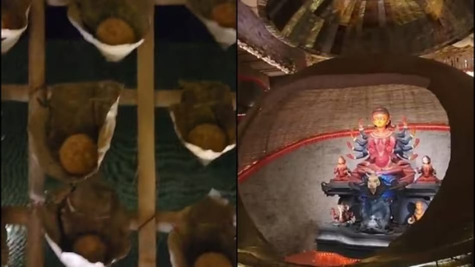 The panipuri-themed pandal went viral recently The panipuri-themed pandal went viral recently