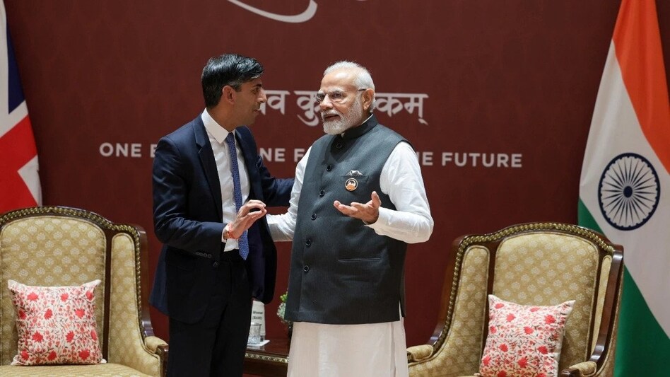 At the G20 Summit 2023, Sunak agreed with Prime Minister Narendra Modi for a bilateral meeting focused on the FTA At the G20 Summit 2023, Sunak agreed with Prime Minister Narendra Modi for a bilateral meeting focused on the FTA