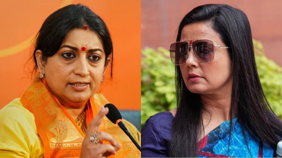 Smriti Irani (L) and Mahua Moitra (R) (Photo: PTI) Smriti Irani (L) and Mahua Moitra (R) (Photo: PTI)
