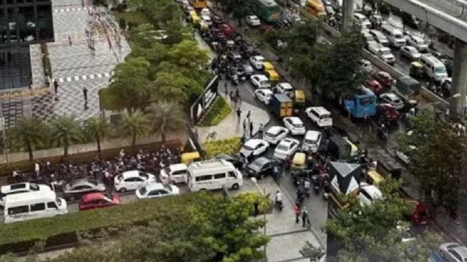 Outer Ring Road witnessed a huge traffic jam last month leaving commuters stranded for several hours on end Outer Ring Road witnessed a huge traffic jam last month leaving commuters stranded for several hours on end
