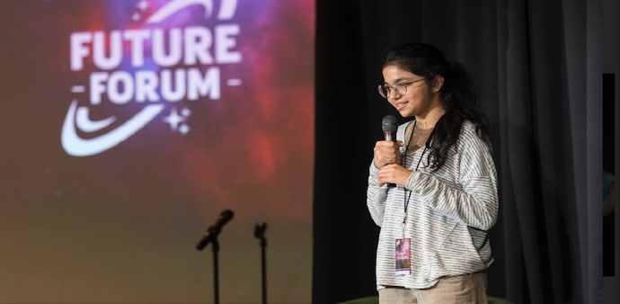 Awasthi attributed her entrepreneurial journey's primary inspiration to her father. (Photo: Twitter/@raidingAI Awasthi attributed her entrepreneurial journey's primary inspiration to her father. (Photo: Twitter/@raidingAI