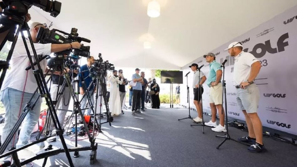 Top LIV Golf stars including Cam Smith and Dustin Johnson (far left and far right respectively) have been vocally critical of the decision not to award official ranking points to their league. Image courtesy livgolf.com Top LIV Golf stars including Cam Smith and Dustin Johnson (far left and far right respectively) have been vocally critical of the decision not to award official ranking points to their league. Image courtesy livgolf.com