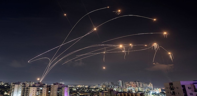 Israel's famous Iron Dome shoots down Hamas missiles Israel's famous Iron Dome shoots down Hamas missiles