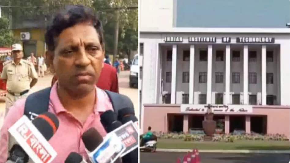 Mr. Kethavath Chandra, the grief-stricken father of the deceased student, expressed his deep concern about the elevated stress levels within IITs (Image:ANI) Mr. Kethavath Chandra, the grief-stricken father of the deceased student, expressed his deep concern about the elevated stress levels within IITs (Image:ANI)