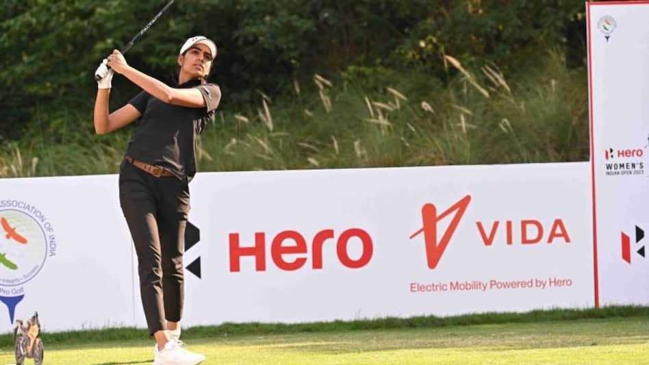 Diksha Dagar, India’s leading golfer on the Ladies European Tour’s Order of Merit, in action on the third day of the Hero Women’s Indian Open in Gurgaon on Saturday. Image courtesy Ladies European Tour. Diksha Dagar, India’s leading golfer on the Ladies European Tour’s Order of Merit, in action on the third day of the Hero Women’s Indian Open in Gurgaon on Saturday. Image courtesy Ladies European Tour.