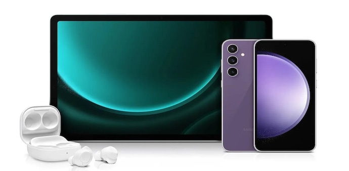 The new Samsung Galaxy S23 FE with Galaxy Tab S9 FE and Galaxy Buds FE The new Samsung Galaxy S23 FE with Galaxy Tab S9 FE and Galaxy Buds FE