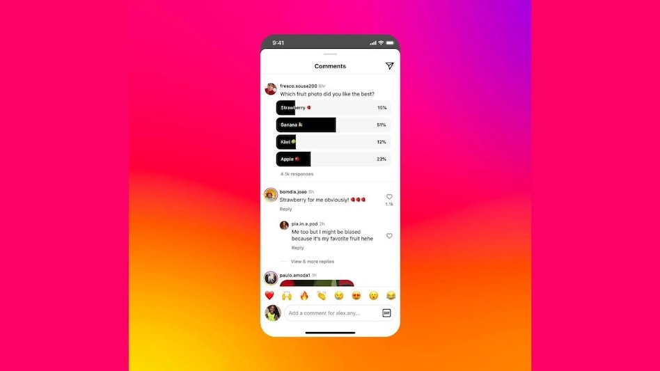 Polls in Instagram comments Polls in Instagram comments