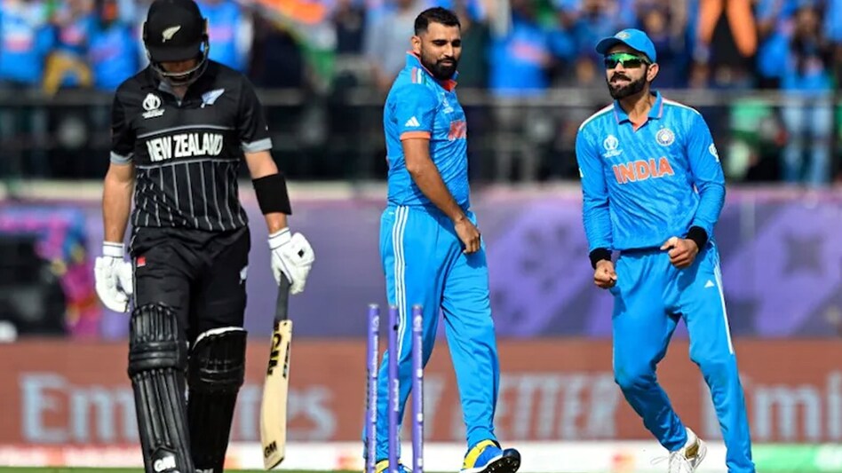 On October 22, India defeated New Zealand by four wickets in Dharamsala. On October 22, India defeated New Zealand by four wickets in Dharamsala.