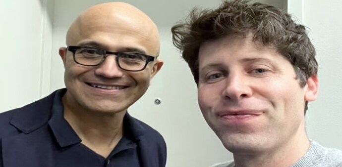 Satya Nadella and Sam Altman Satya Nadella and Sam Altman