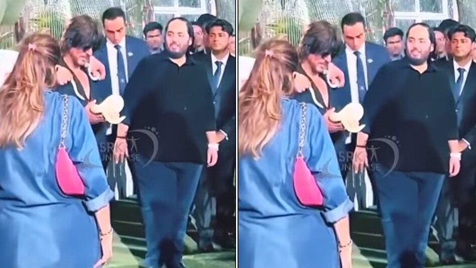 In this video, Anant Ambani can be seen handing over what seems like a yellow snake to the Bollywood superstar. In this video, Anant Ambani can be seen handing over what seems like a yellow snake to the Bollywood superstar.