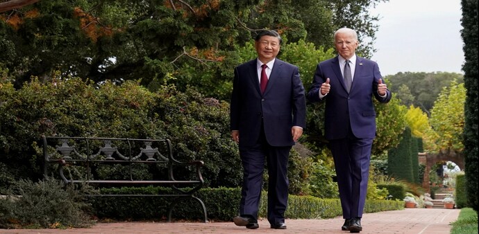 US President Joe Biden meets Chinese President Xi Jinping US President Joe Biden meets Chinese President Xi Jinping