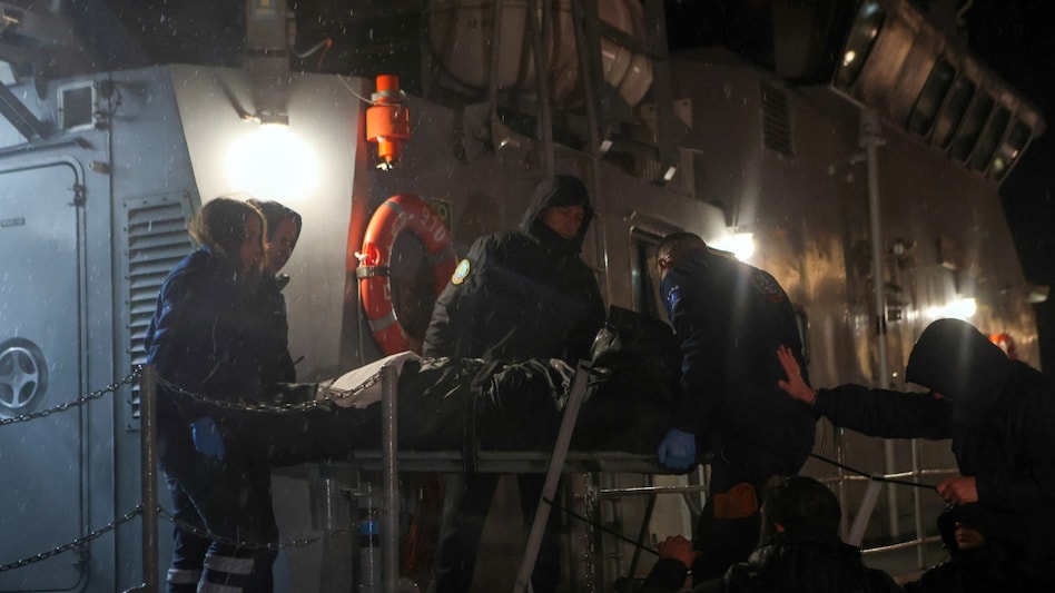 Cargo ship sinks off Greek island; coast guards undertake rescue operation Cargo ship sinks off Greek island; coast guards undertake rescue operation