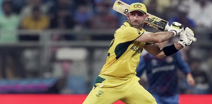 Mumbai: Australia's Glenn Maxwell plays a shot during the ICC Men's Cricket World Cup 2023 match between Afghanistan and Australia at the Wankhede Stadium, in Mumbai. (PTI Photo/Kunal Patil) Mumbai: Australia's Glenn Maxwell plays a shot during the ICC Men's Cricket World Cup 2023 match between Afghanistan and Australia at the Wankhede Stadium, in Mumbai. (PTI Photo/Kunal Patil)