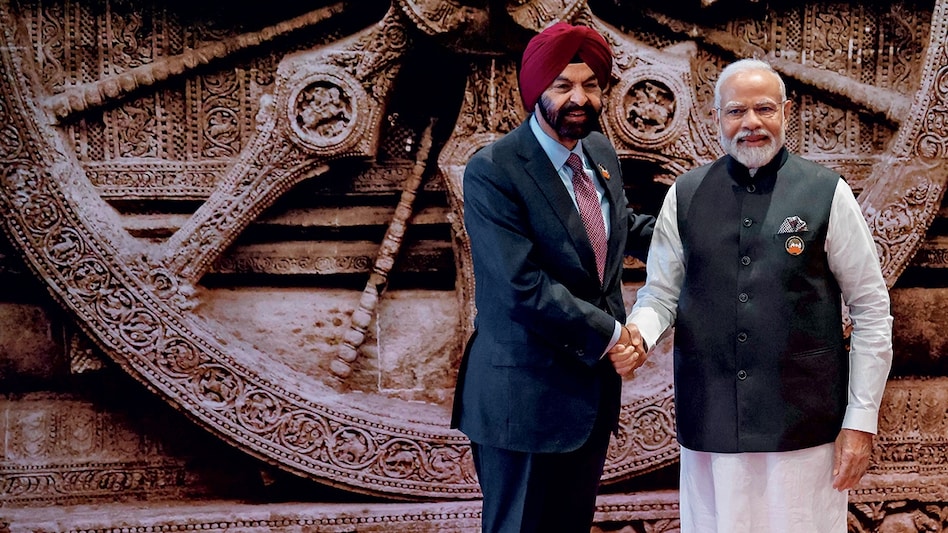 Prime Minister Narendra Modi (right) with World Bank President Ajay Banga Prime Minister Narendra Modi (right) with World Bank President Ajay Banga
