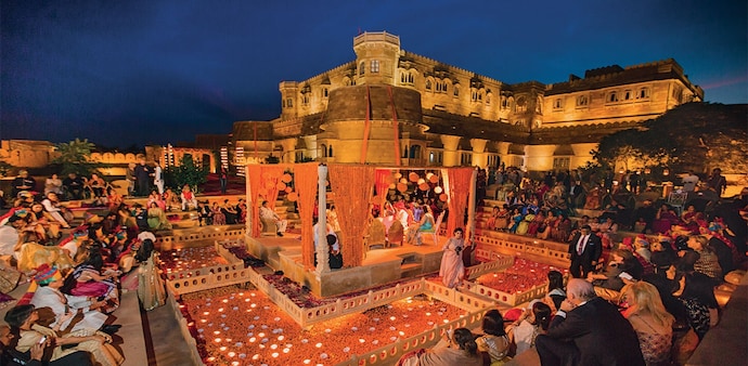 A wedding at Suryagarh Jaisalmer, a luxury hotel (Photo by SHREYA SEN) A wedding at Suryagarh Jaisalmer, a luxury hotel (Photo by SHREYA SEN)