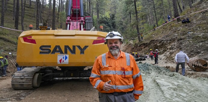 Arnold Dix, an international tunnel expert from Australia, was roped in by India for the safe evacuation of 41 workers who were trapped after a portion of the Silkyara tunnel collapsed in Uttarkashi. Arnold Dix, an international tunnel expert from Australia, was roped in by India for the safe evacuation of 41 workers who were trapped after a portion of the Silkyara tunnel collapsed in Uttarkashi.