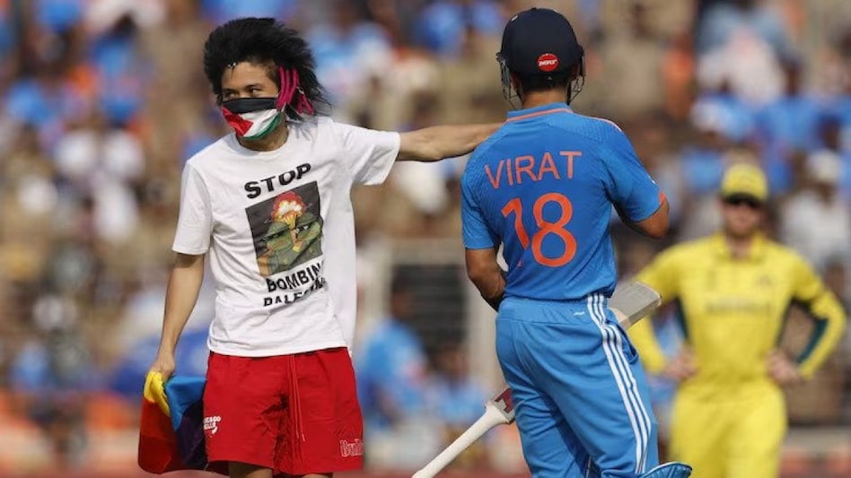 Johnson apparently has a history of performing such stunts, and earlier he had intruded into the FIFA Women's World Cup final earlier this year. Johnson apparently has a history of performing such stunts, and earlier he had intruded into the FIFA Women's World Cup final earlier this year.