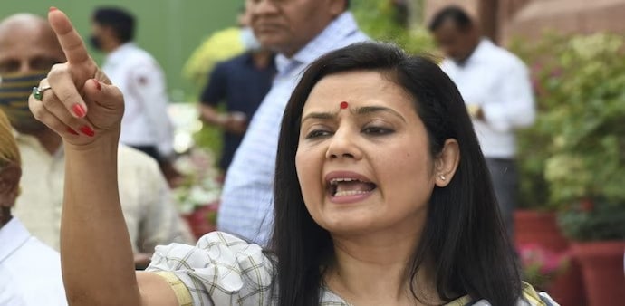 TMC MP Mahua Moitra (Image: PTI) TMC MP Mahua Moitra (Image: PTI)