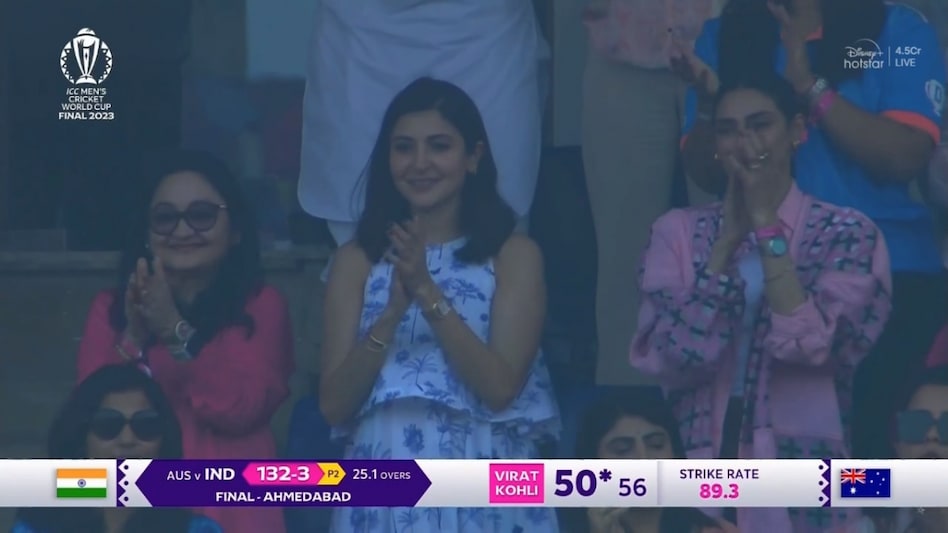 The two were ecstatic after Kohli and Rahul put on board 50 runs off 88 balls in their partnership during the match. The two were ecstatic after Kohli and Rahul put on board 50 runs off 88 balls in their partnership during the match.