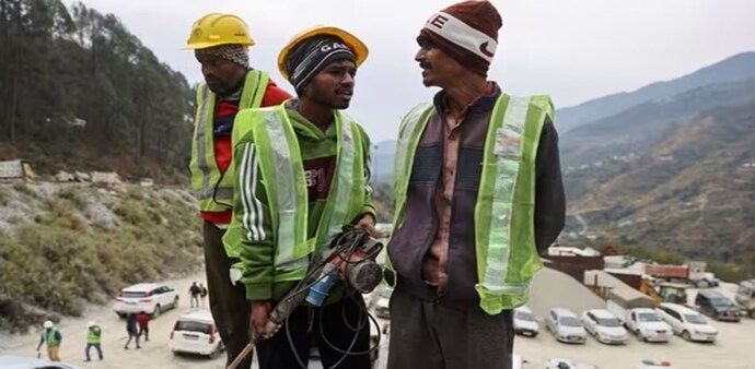 Members of the rescue operations in Uttarkashi, Uttarakhand. Members of the rescue operations in Uttarkashi, Uttarakhand.