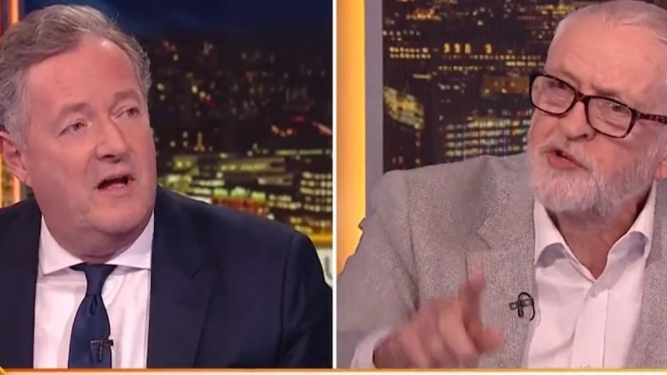 Former Labour Party leader Jeremy Corbyn was grilled by Piers Morgan Former Labour Party leader Jeremy Corbyn was grilled by Piers Morgan