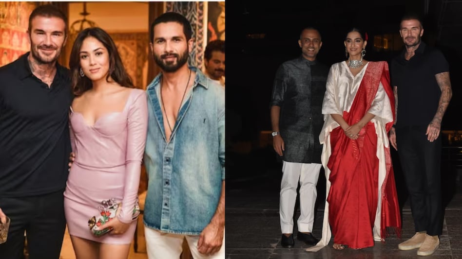 While sharing pictures from the party, Shahid Kapoor wrote on Instagram, 'When me and the wife both met our teenage crush @davidbeckham.' While sharing pictures from the party, Shahid Kapoor wrote on Instagram, 'When me and the wife both met our teenage crush @davidbeckham.'