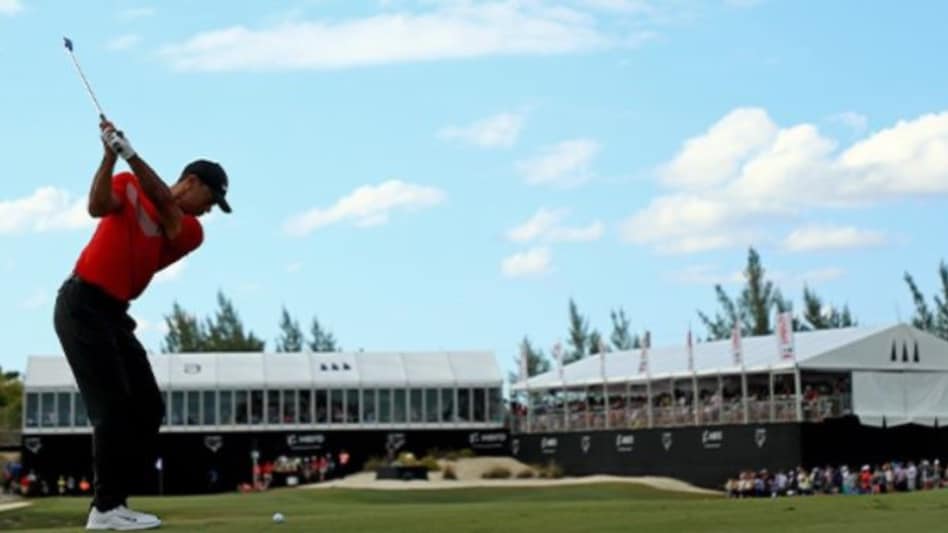 File photo of tournament host Tiger Woods in action during the Hero World Challenge in the Bahamas. Image courtesy TGR Live File photo of tournament host Tiger Woods in action during the Hero World Challenge in the Bahamas. Image courtesy TGR Live