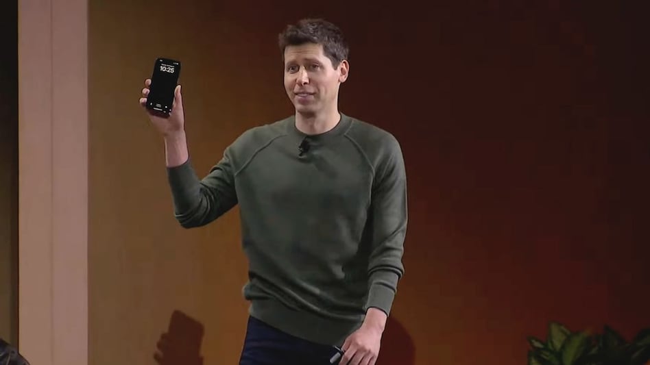 Sam Altman at OpenAI's first developer conference Sam Altman at OpenAI's first developer conference
