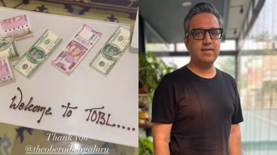 Entrepreneur and former Shark Tank India judge Ashneer Grover received a unique welcome in Bengaluru Entrepreneur and former Shark Tank India judge Ashneer Grover received a unique welcome in Bengaluru