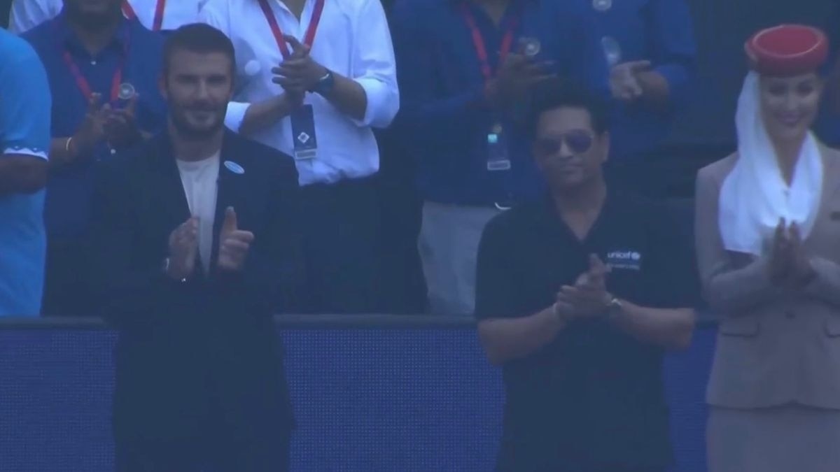 Watch: David Beckham stands for India's national anthem in India vs New Zealand World Cup semi-final