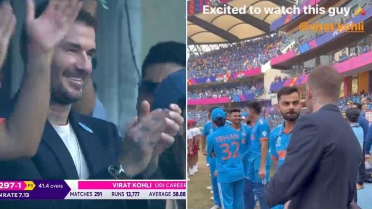 Watch: Virat Kohli seen playing football with David Beckham before India vs NZ World Cup semi-final match