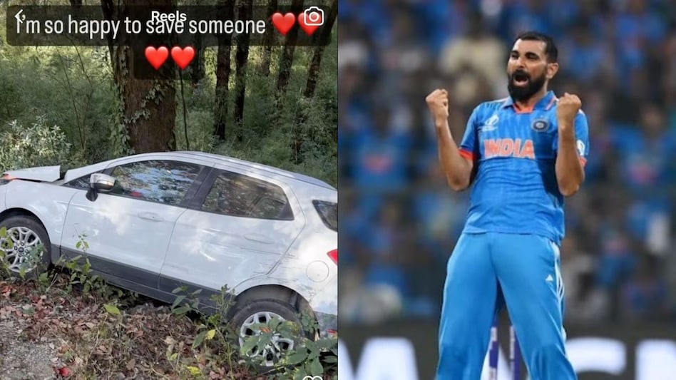 Mohammed Shami saved a road accident victim Mohammed Shami saved a road accident victim
