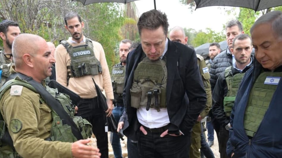 Netanyahu shared a photo of himself and Musk on X (formerly Twitter), accompanied by a caption which showed how Hamas attacked Israel. Netanyahu shared a photo of himself and Musk on X (formerly Twitter), accompanied by a caption which showed how Hamas attacked Israel.