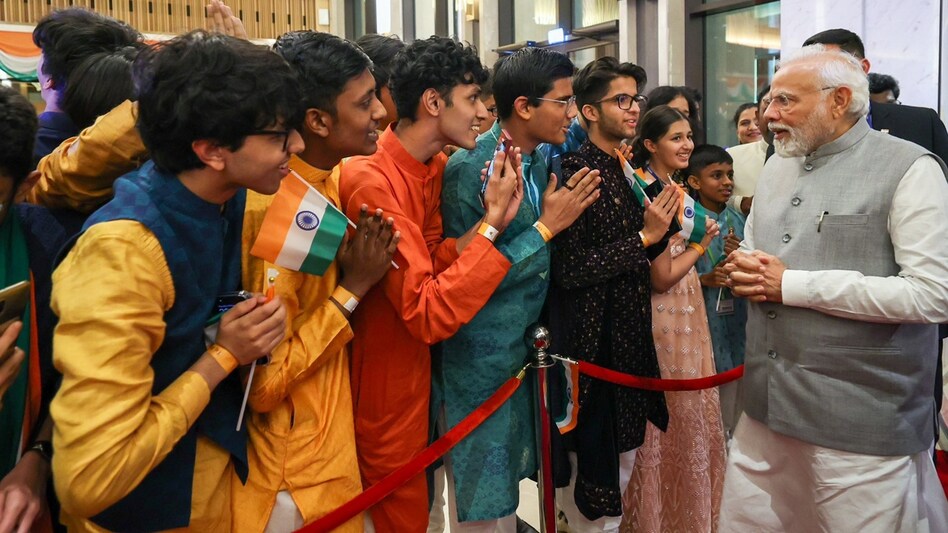 Following his arrival in Dubai, Modi said that he is looking forward to the proceedings of the summit Following his arrival in Dubai, Modi said that he is looking forward to the proceedings of the summit