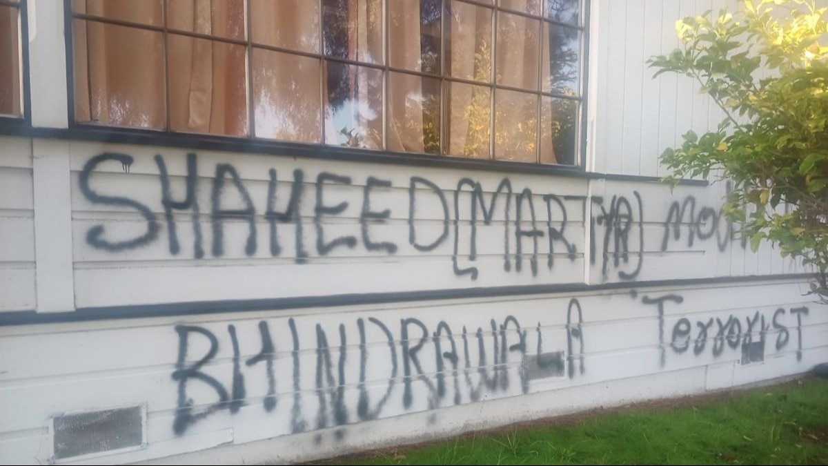 Hindu temple wall defaced with pro-Khalistan slogans in US, India demands prompt action