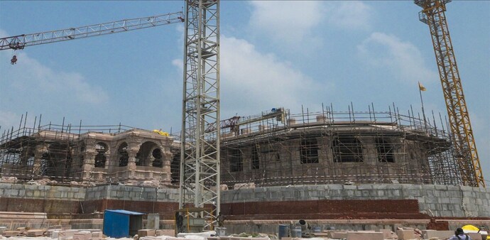 The Ram temple in Ayodhya is expected to be completed by 2025; (Photo: Maneesh Agnihotri) The Ram temple in Ayodhya is expected to be completed by 2025; (Photo: Maneesh Agnihotri)
