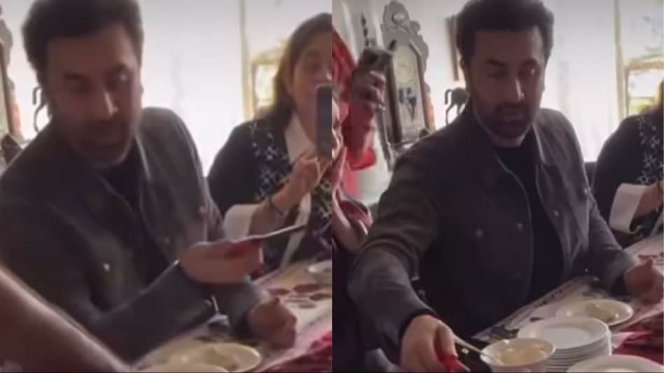 Ranbir Kapoor in viral video (Image: Screengrab/X) Ranbir Kapoor in viral video (Image: Screengrab/X)