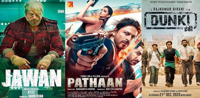 Shah Rukh Khan delivered three hits in 2023 - Pathaan, Jawan, Dunki Shah Rukh Khan delivered three hits in 2023 - Pathaan, Jawan, Dunki