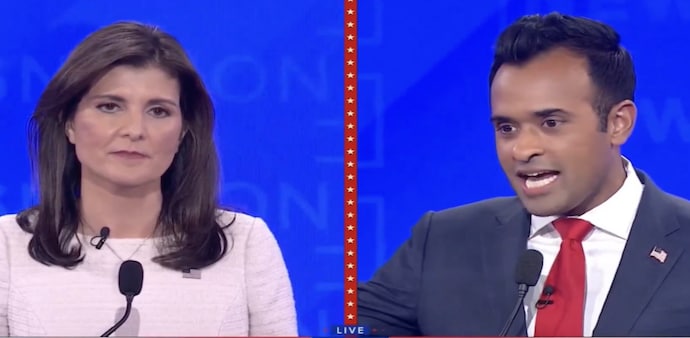 Vivek Ramaswamy lashes out at Nikki Haley in the Republican presidential debate Vivek Ramaswamy lashes out at Nikki Haley in the Republican presidential debate