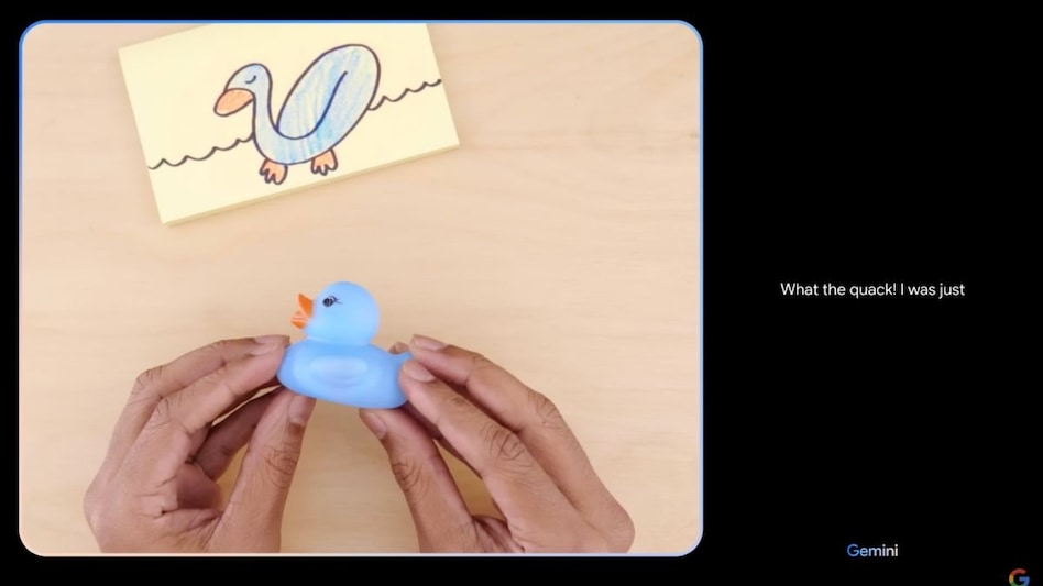 Google showcases Gemini's ability to identify visual input Google showcases Gemini's ability to identify visual input