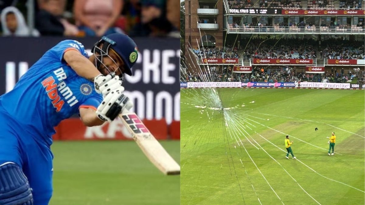 Watch: Rinku Singh's massive six shatters the glass of media box at St George's Park during Ind vs SA 2nd T20I