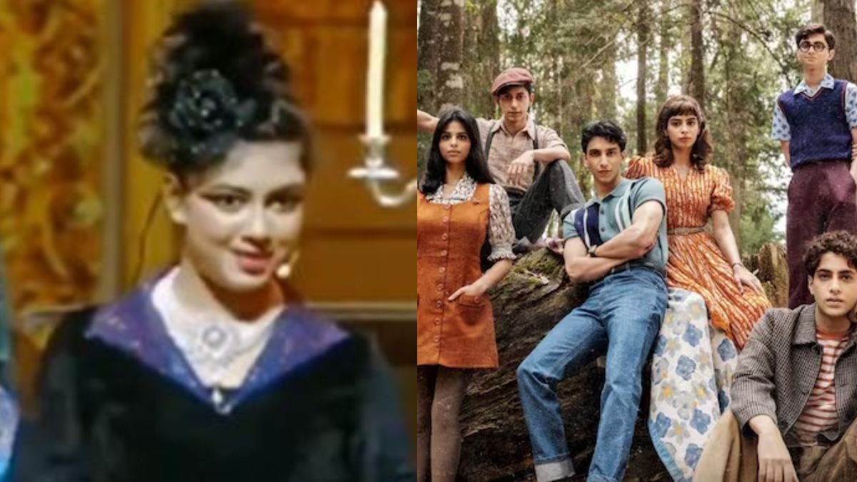 During her performance, she can be seen delivering powerful lines confidently on the stage During her performance, she can be seen delivering powerful lines confidently on the stage