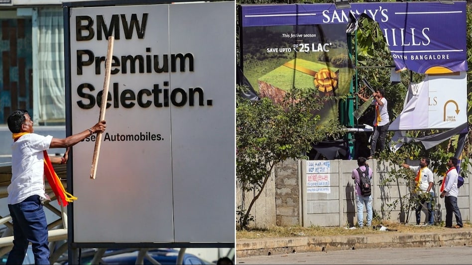 On December 27, a protest planned by Karnataka Rakshana Vedike faction took an ugly twist after some of its members vandalised properties in markets and business areas of Bengaluru On December 27, a protest planned by Karnataka Rakshana Vedike faction took an ugly twist after some of its members vandalised properties in markets and business areas of Bengaluru