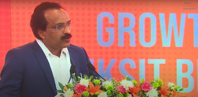 ISRO Chairman S Somanath in Gandhinagar, Gujarat ISRO Chairman S Somanath in Gandhinagar, Gujarat