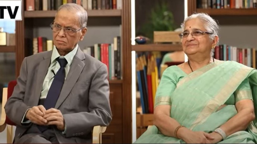 Infosys co-founder NR Narayana Murthy and his wife Sudha Murty in conversation with India Today Infosys co-founder NR Narayana Murthy and his wife Sudha Murty in conversation with India Today