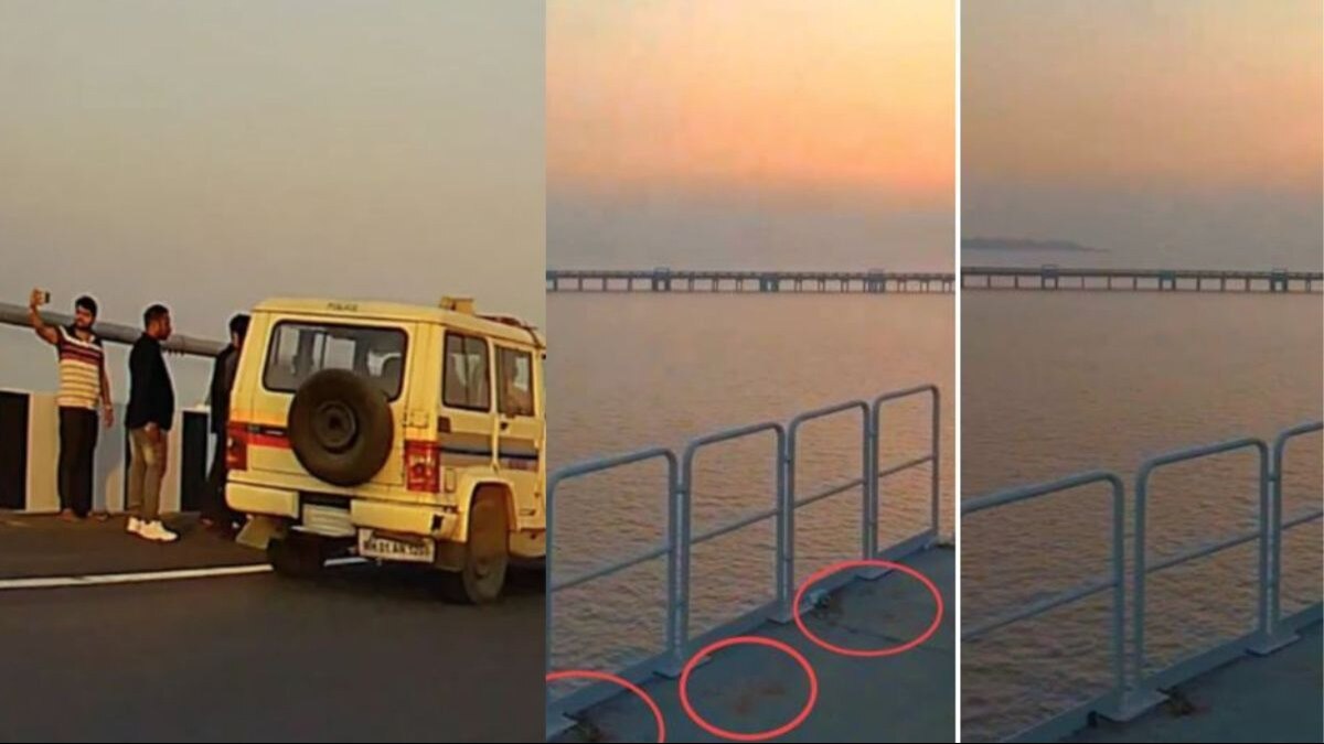 ‘This is shameful!’: Netizens demand action after photos and videos show people spitting gutka on Mumbai Trans Harbour Link