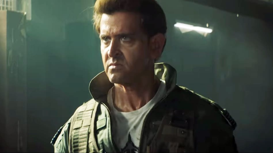 Hrithik Roshan in 'Fighter' trailer (Credit: YouTube) Hrithik Roshan in 'Fighter' trailer (Credit: YouTube)