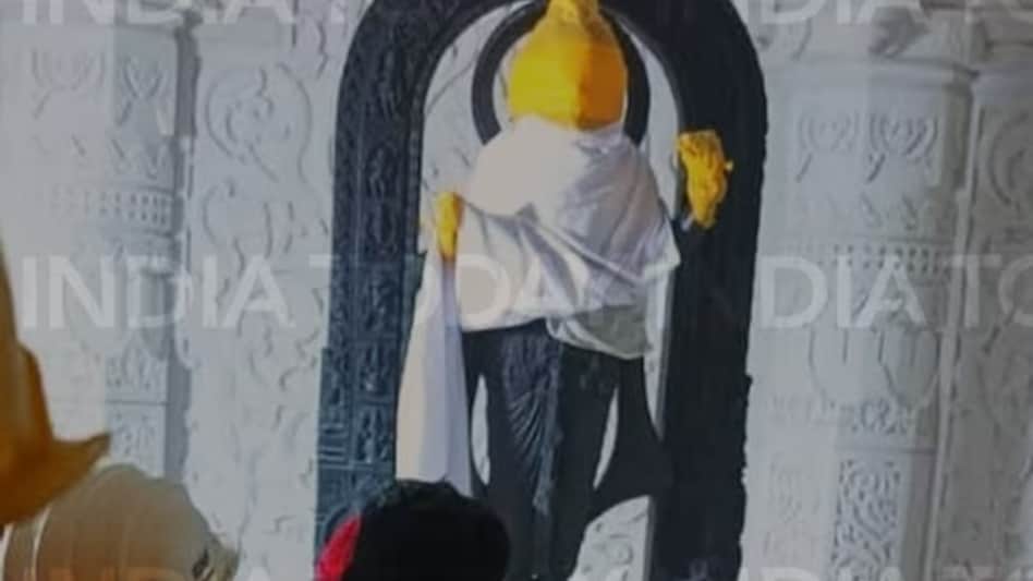 The 51-inch Ram Lalla idol was brought to the temple on Wednesday. The 51-inch Ram Lalla idol was brought to the temple on Wednesday.